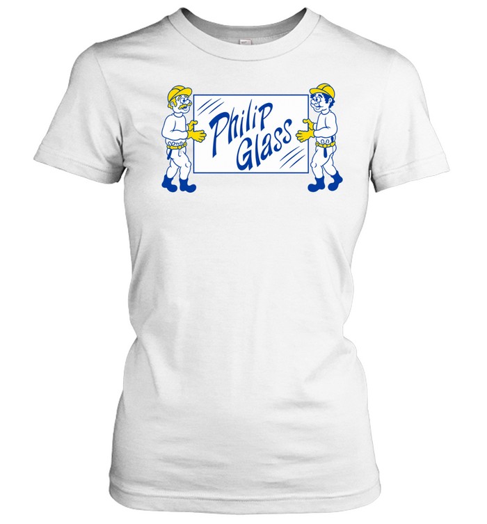 Philip Glass Cartoon Workers Minimalist Women T-Shirt