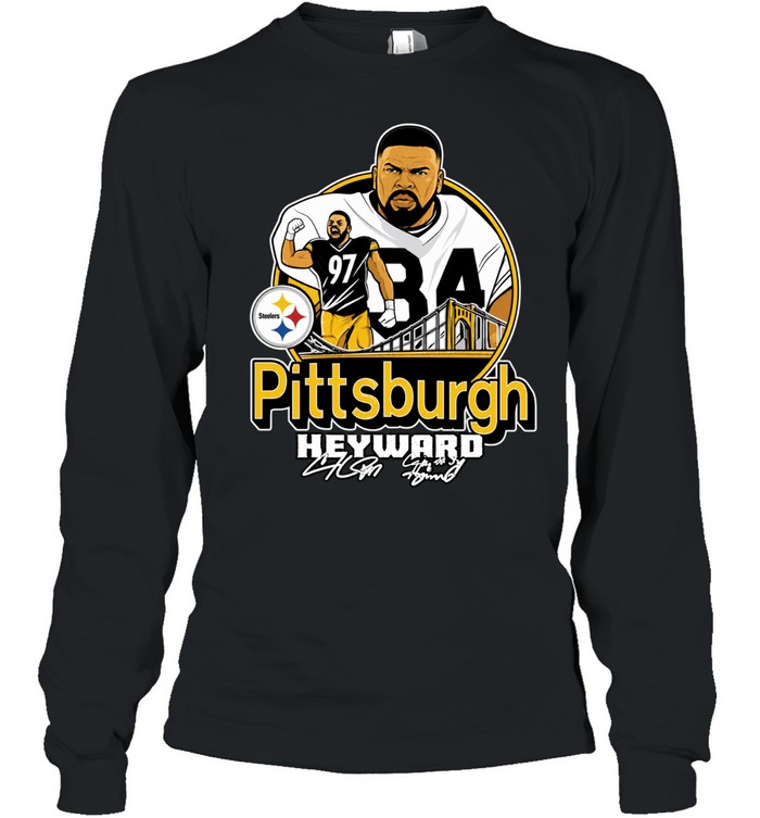 Pittsburgh Steelers Heyward signature art Long Sleeve Tee