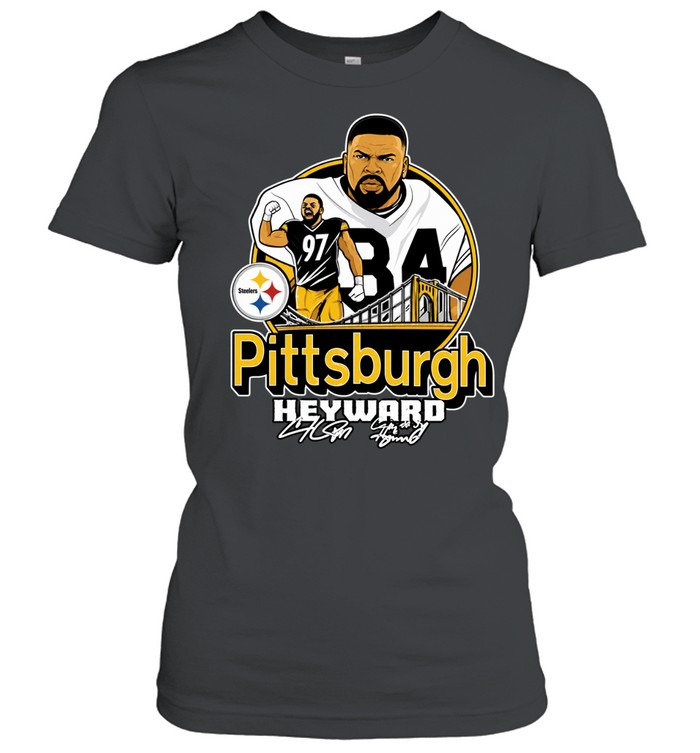 Pittsburgh Steelers Heyward signature art Women T-Shirt