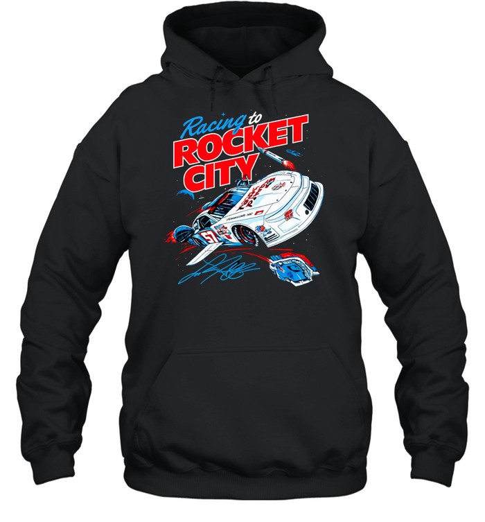 Racing to Rocket City 57 Claremont NC NASCAR Stock Car Speedway Motorsport Hoodie