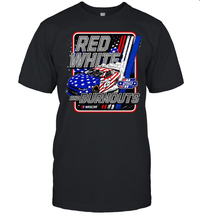 Red White and Burnouts 250 Nascar Chevrolet Camaro 26 Racing speed Unisex T-Shirt