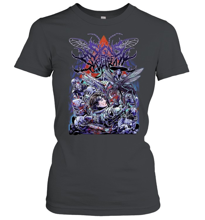 Sci-Fi Horror Alien Invasion creature Women T-Shirt
