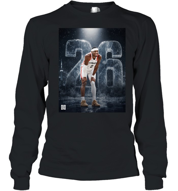 Shai Gilgeous-Alexander Canada Basketball No 2 Long Sleeve Tee