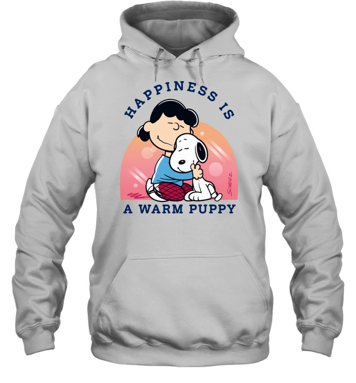 Snoopy and Lucy Van Pelt Happiness Is A Warm Puppy Hoodie