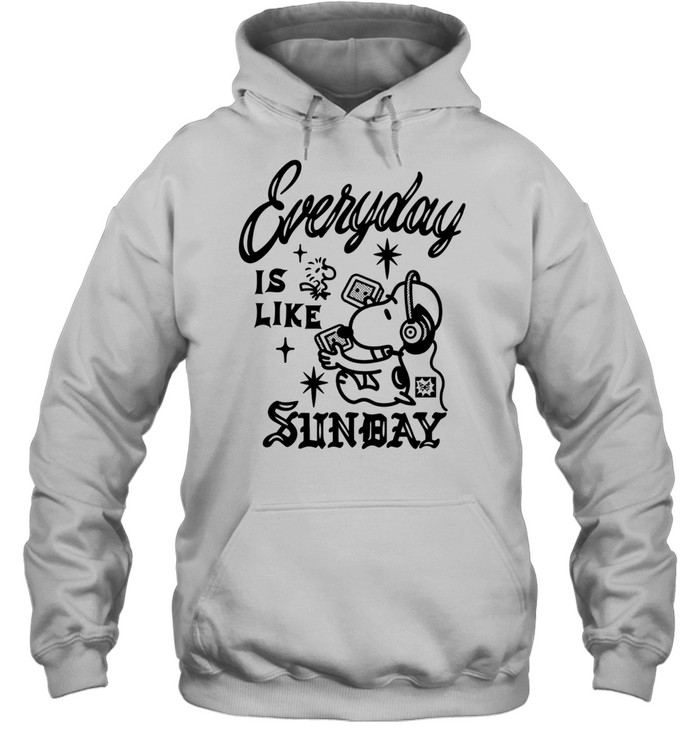 Snoopy and Woodstock Everyday Is Like Sunday Peanuts Hoodie
