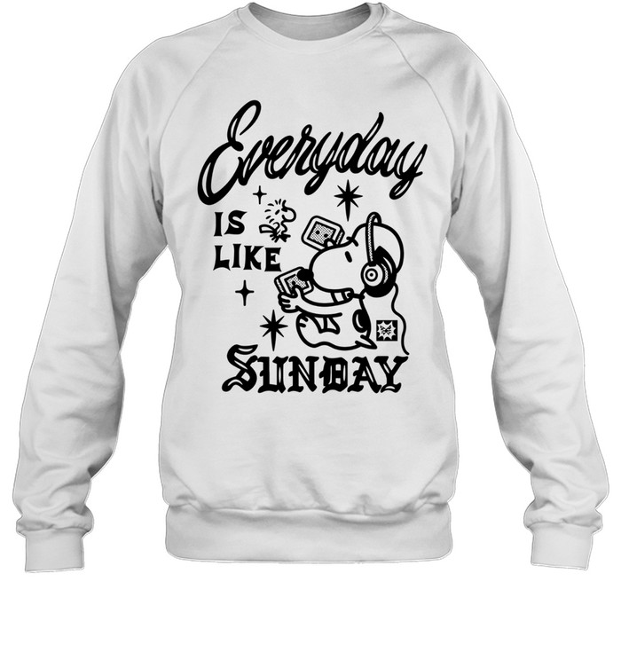 Snoopy and Woodstock Everyday Is Like Sunday Peanuts Sweatshirt