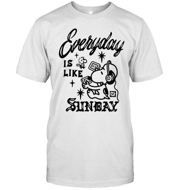 Snoopy and Woodstock Everyday Is Like Sunday Peanuts Unisex T-Shirt