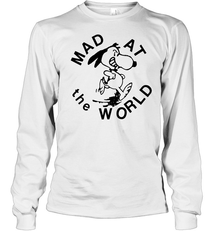 Snoopy Mad At the World Long Sleeve Tee