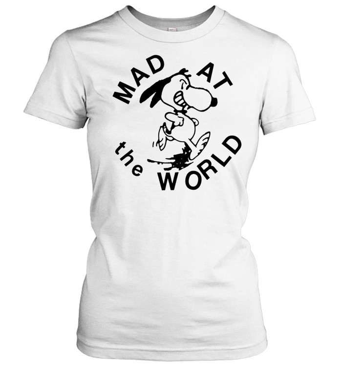 Snoopy Mad At the World Women T-Shirt
