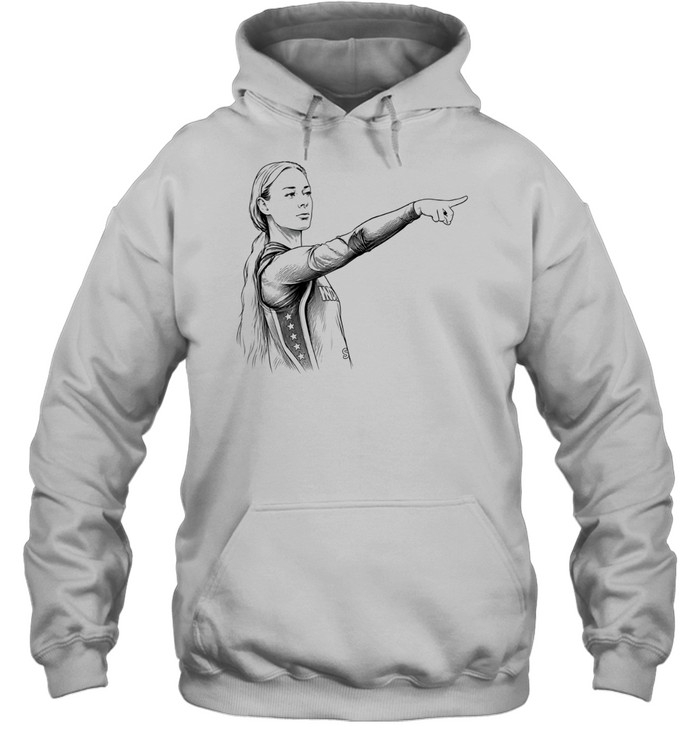 Sophie Cunningham Indiana Fever WNBA Pointing sketch Hoodie