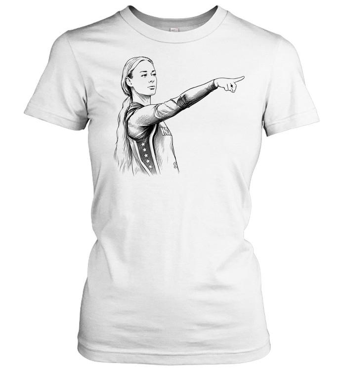 Sophie Cunningham Indiana Fever WNBA Pointing sketch Women T-Shirt