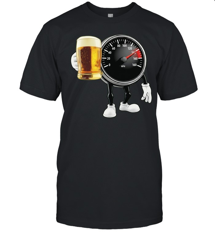 Speedometer With Beer drinking funny gauge Unisex T-Shirt