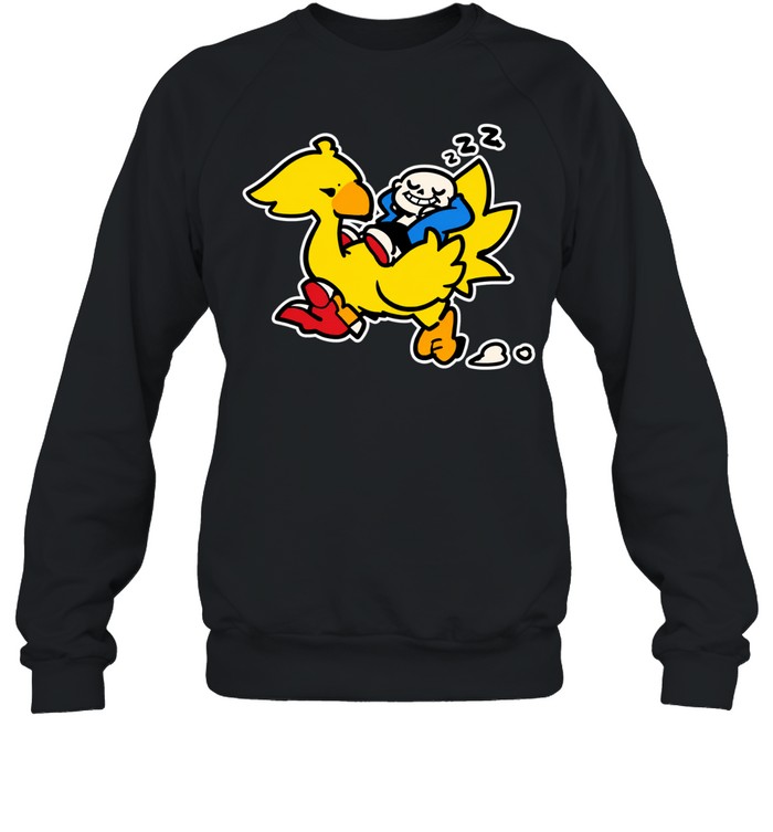 Temtravel undertale x square enix sans and chocobo Sweatshirt