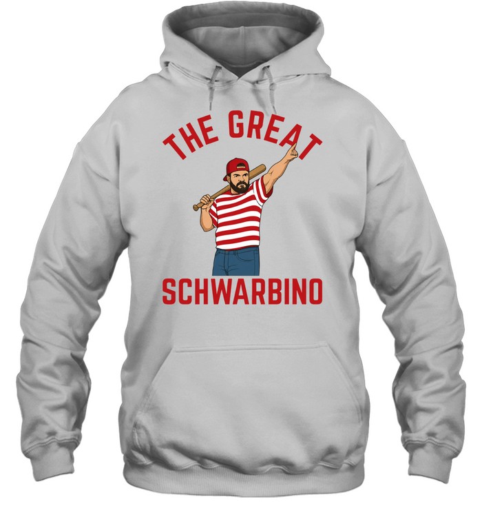 The Great Schwarbino baseball caricature Hoodie