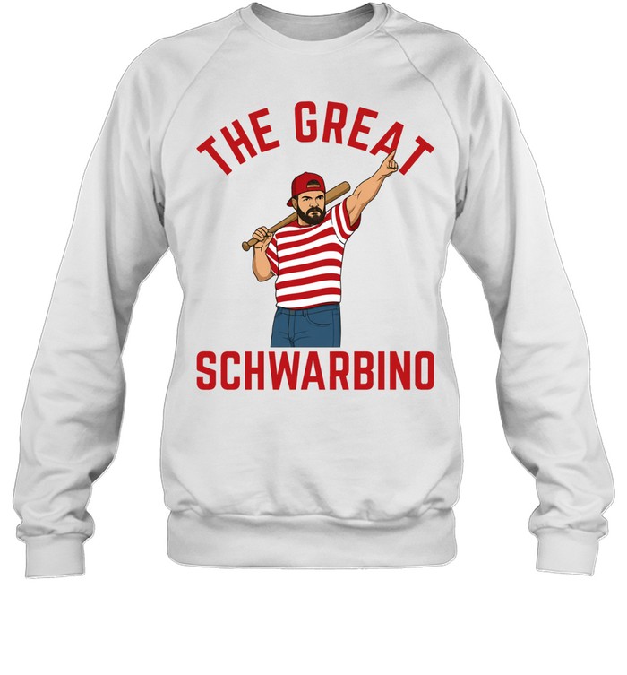 The Great Schwarbino baseball caricature Sweatshirt
