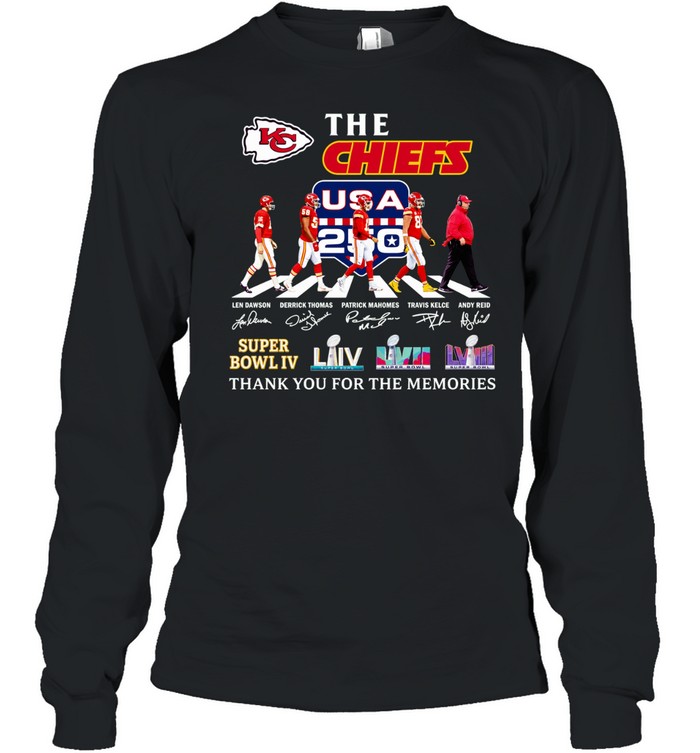 The Kansas City Chiefs Legends Thank You for the Memories Signature Long Sleeve Tee