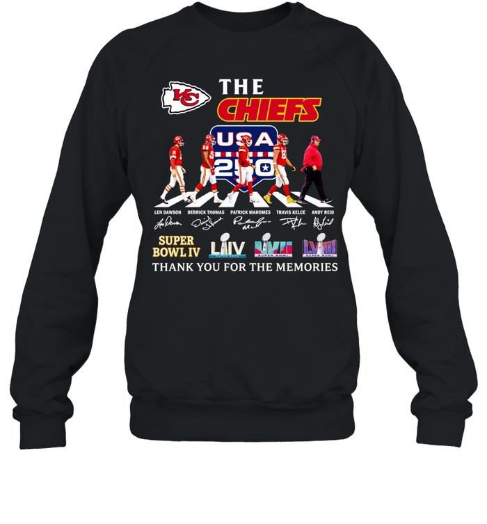 The Kansas City Chiefs Legends Thank You for the Memories Signature Sweatshirt
