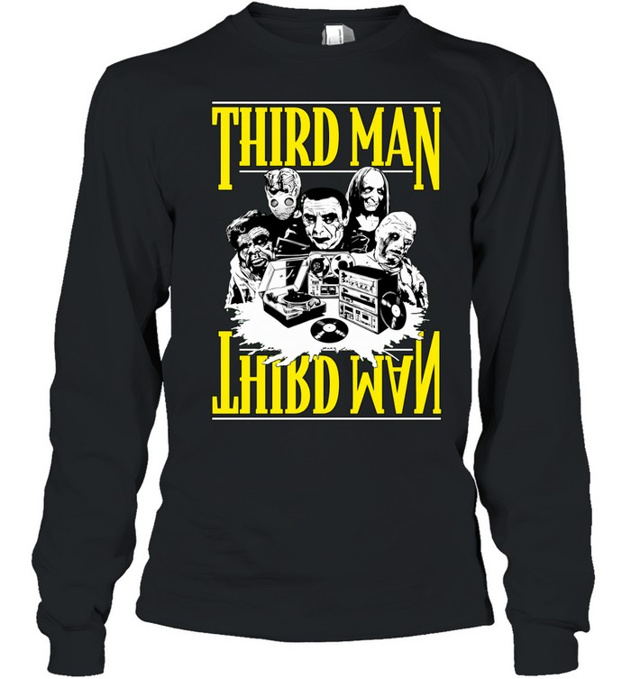 Third Man Records Jack White Vinyl Record vintage Long Sleeve Tee