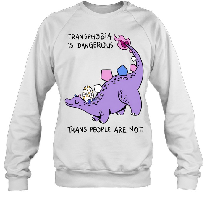 Transphobia Is Dangerous Trans People Are Not Sweatshirt