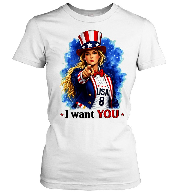 Uncle Sam Sophie Cunningham pointing I want you Women T-Shirt