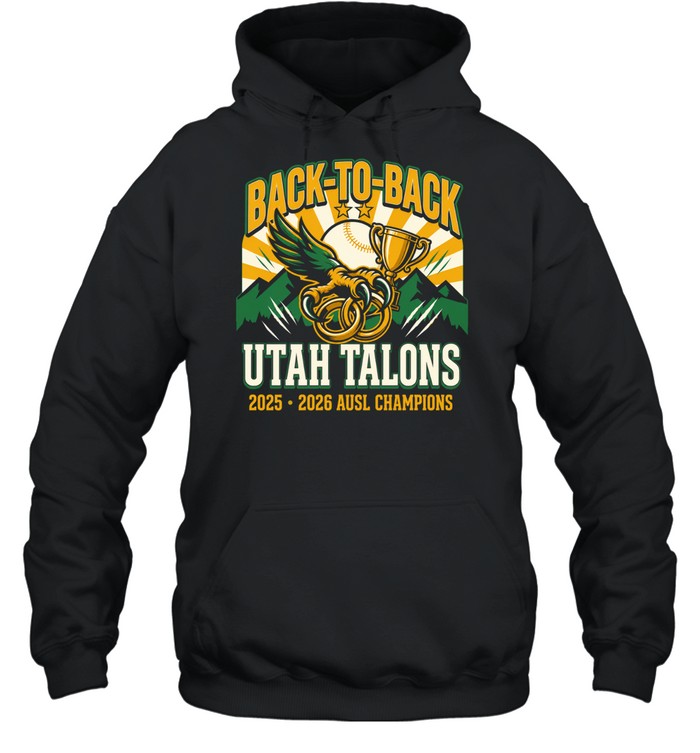 Utah Talons Back to Back Athletes Unlimited Softball League 2025-2026 vintage Hoodie