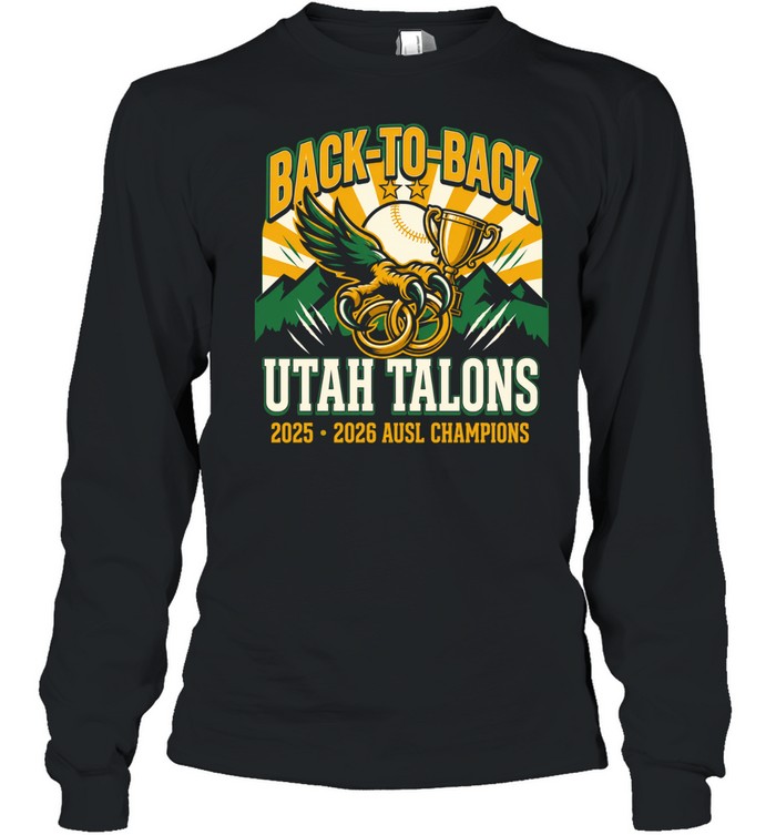 Utah Talons Back to Back Athletes Unlimited Softball League 2025-2026 vintage Long Sleeve Tee