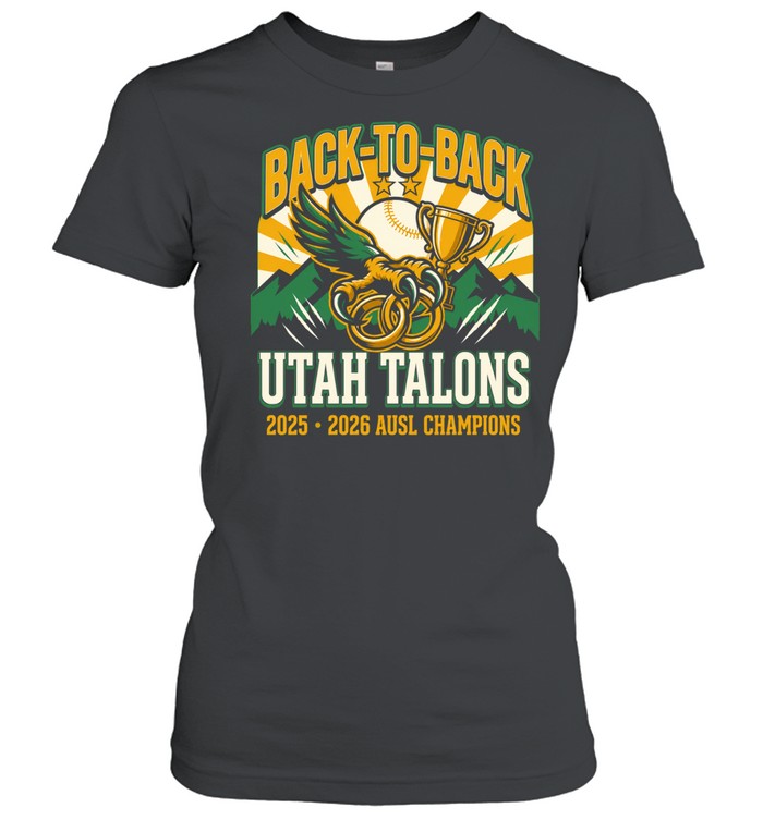 Utah Talons Back to Back Athletes Unlimited Softball League 2025-2026 vintage Women T-Shirt