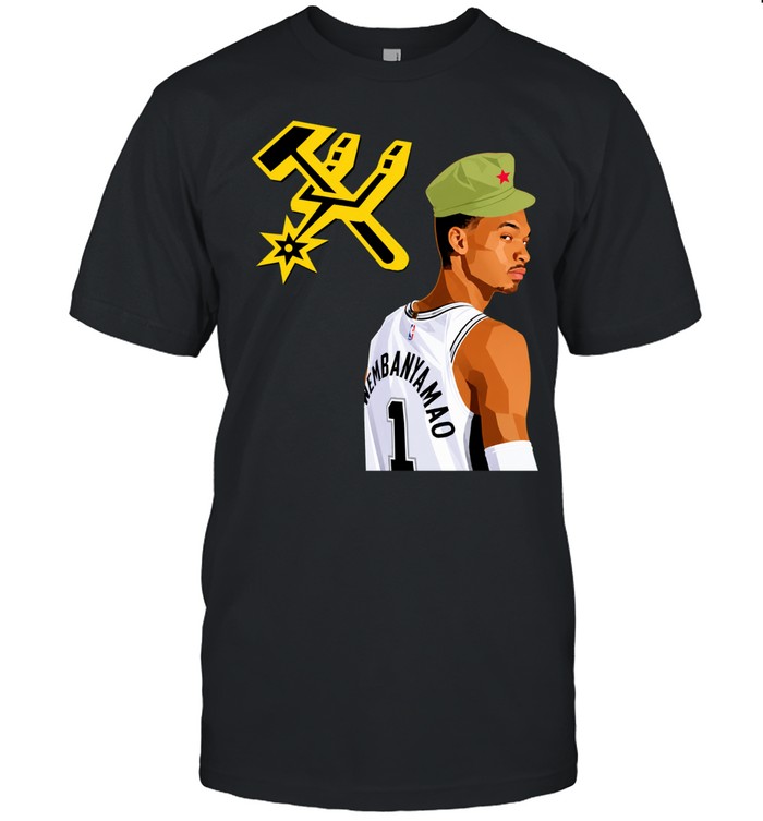 Victor Wembanyama Wemby Mao Communist Red Star Military Hat Basketball Unisex T-Shirt