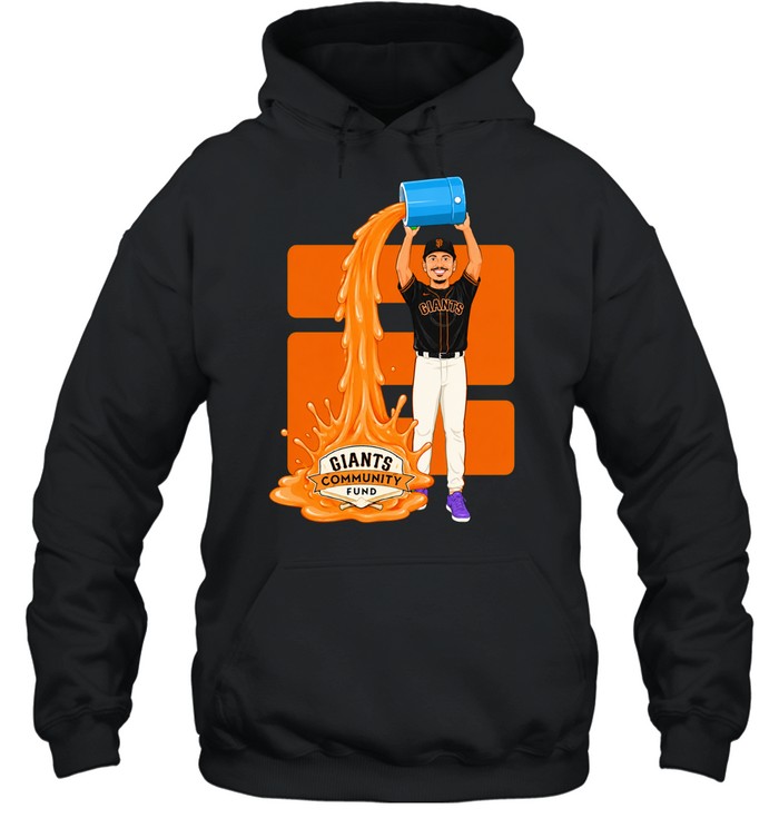 Willy Adames San Francisco Giants Community Fund baseball player pouring bucket Hoodie
