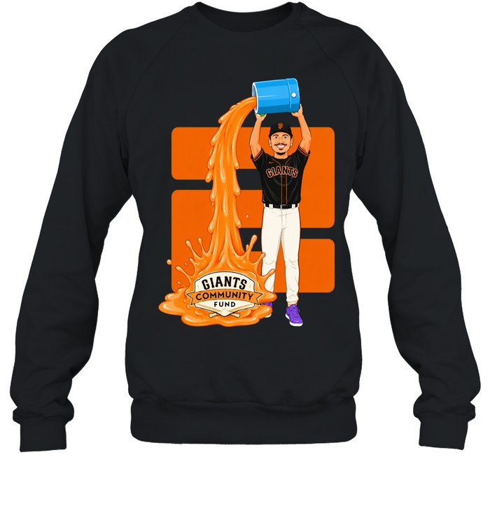 Willy Adames San Francisco Giants Community Fund baseball player pouring bucket Sweatshirt