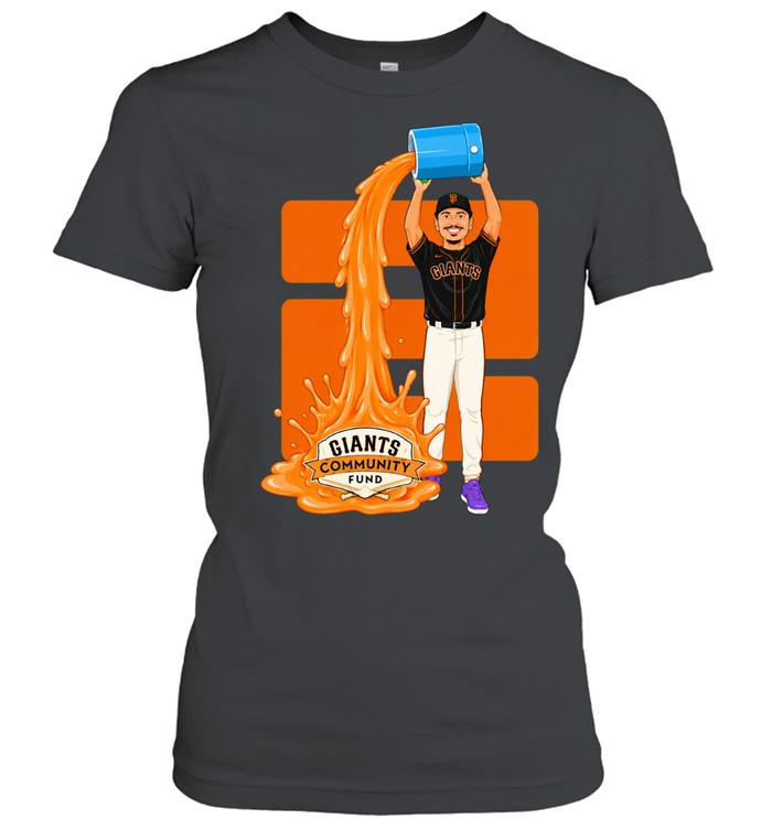 Willy Adames San Francisco Giants Community Fund baseball player pouring bucket Women T-Shirt