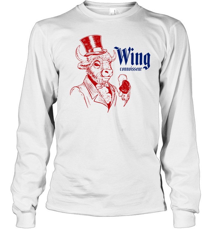 Wing connoisseur bull top hat cartoon Long Sleeve Tee