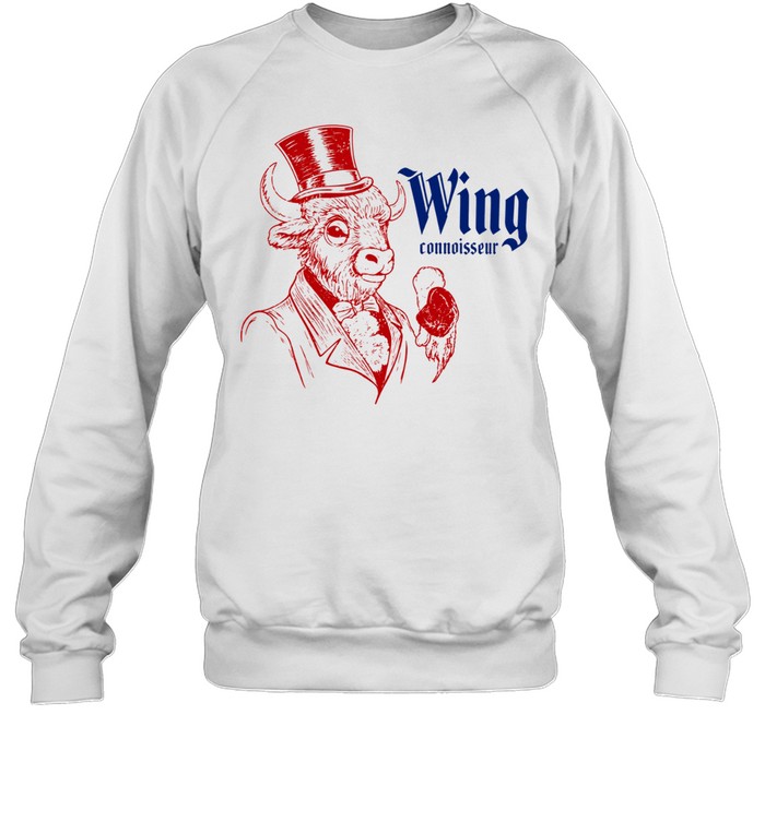 Wing connoisseur bull top hat cartoon Sweatshirt