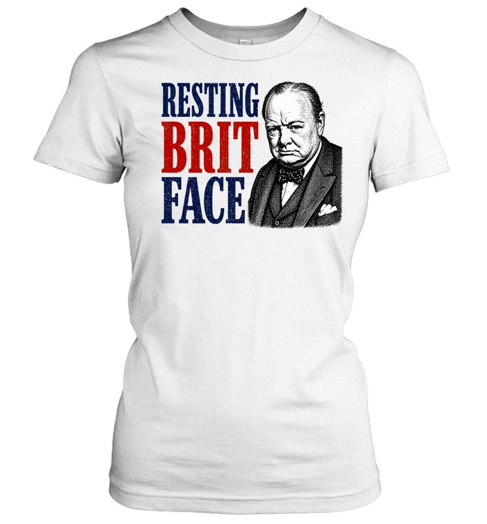 Winston Churchill Resting Brit Face Women T-Shirt