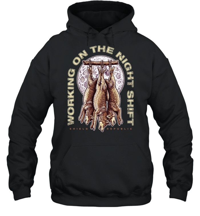 Working on the Night Shift Shield Republic Hoodie