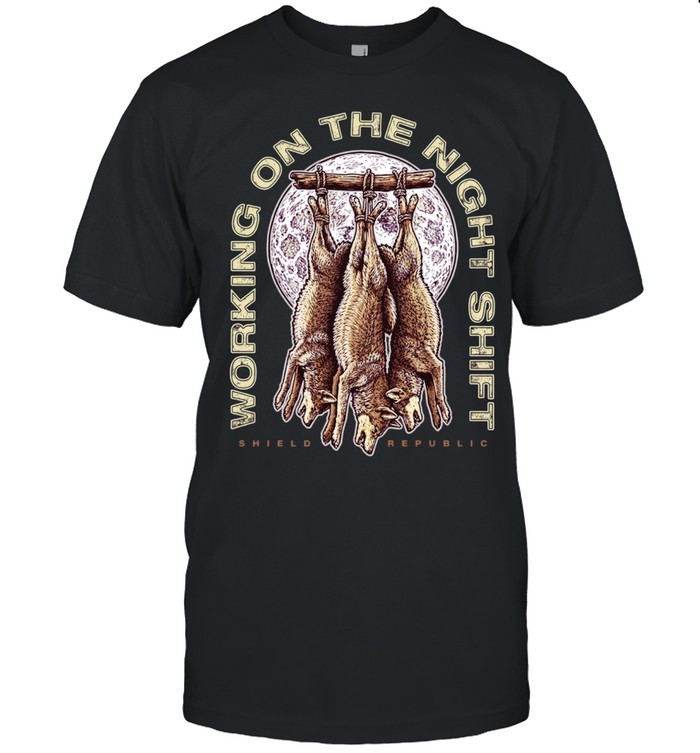 Working on the Night Shift Shield Republic Unisex T-Shirt
