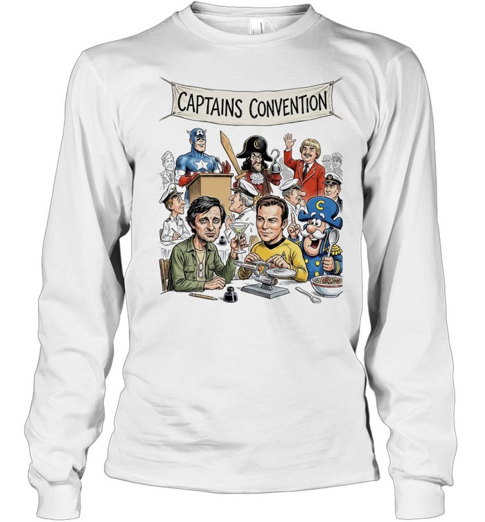 Captain America Captain Hook Captain Kangaroo Hawkeye Kirk Capn Crunch Long Sleeve Tee