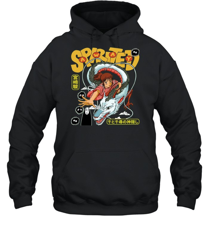 Chihiro and Haku Spirited Away Miyazaki Sen to Chihiro no Kamikakushi Hoodie