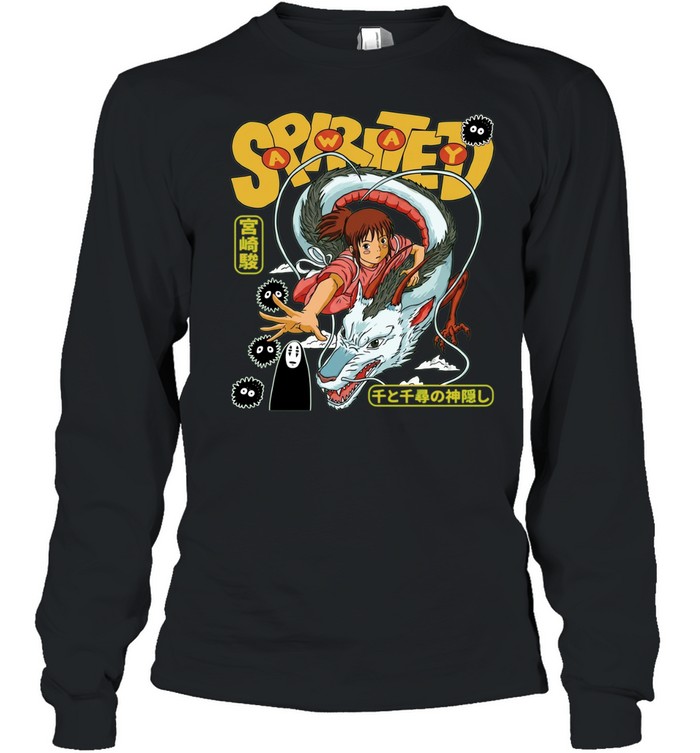 Chihiro and Haku Spirited Away Miyazaki Sen to Chihiro no Kamikakushi Long Sleeve Tee