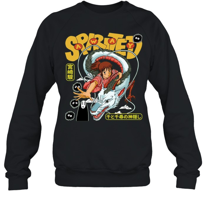 Chihiro and Haku Spirited Away Miyazaki Sen to Chihiro no Kamikakushi Sweatshirt