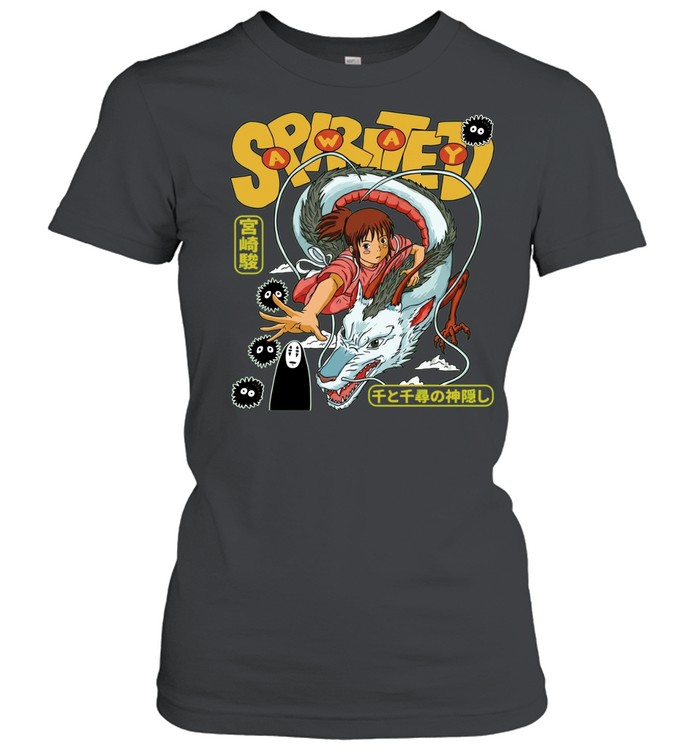 Chihiro and Haku Spirited Away Miyazaki Sen to Chihiro no Kamikakushi Women T-Shirt