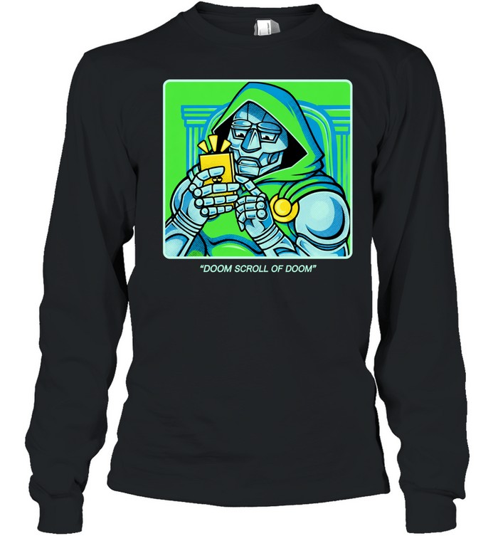 Doctor Doom Doom Scroll of Doom Long Sleeve Tee
