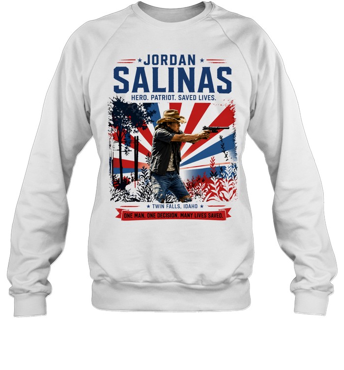 Jordan Salinas Hero Patriot Saved lives Sweatshirt