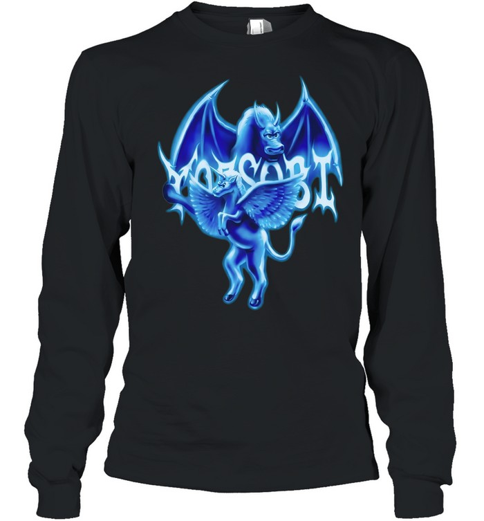 Mosart winged unicorn and demon character Long Sleeve Tee