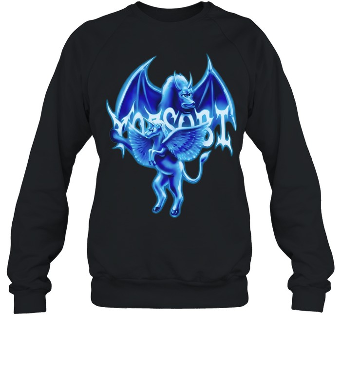 Mosart winged unicorn and demon character Sweatshirt