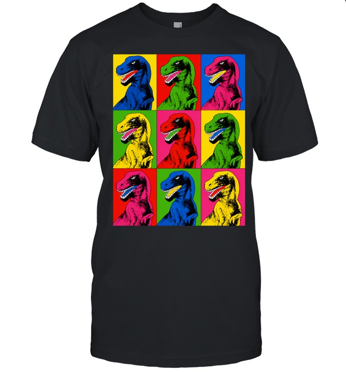 Pop Art T-Rex Dinosaur colorful tyrannosaurus Unisex T-Shirt