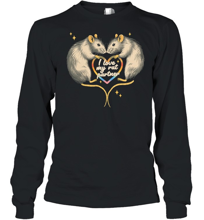 Rats heart I love my rat partner romantic Long Sleeve Tee