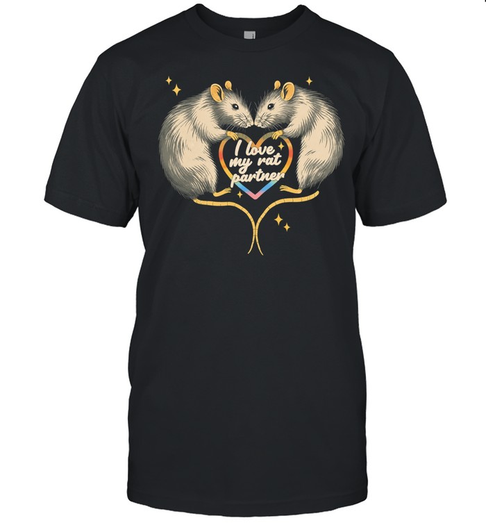 Rats heart I love my rat partner romantic Unisex T-Shirt