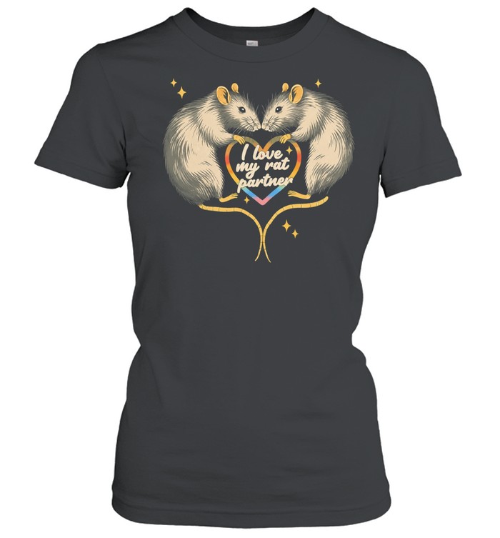 Rats heart I love my rat partner romantic Women T-Shirt
