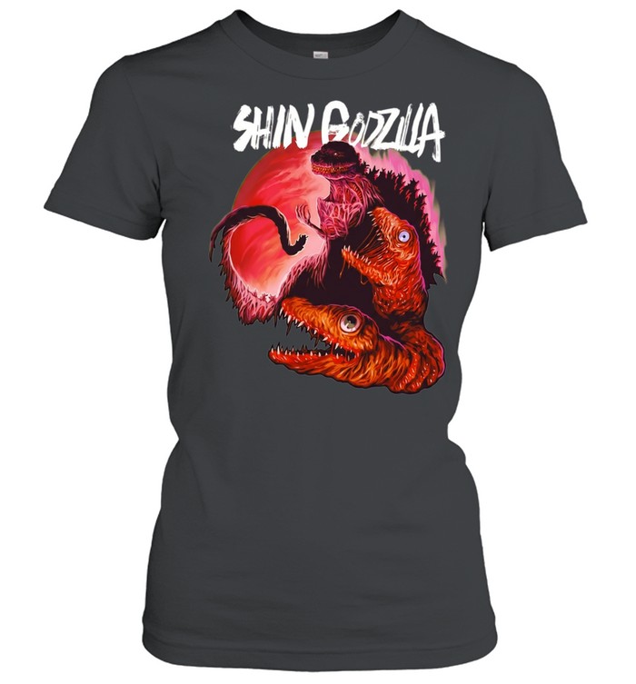 Shin Godzilla Evolution A god incarnate Horror Women T-Shirt